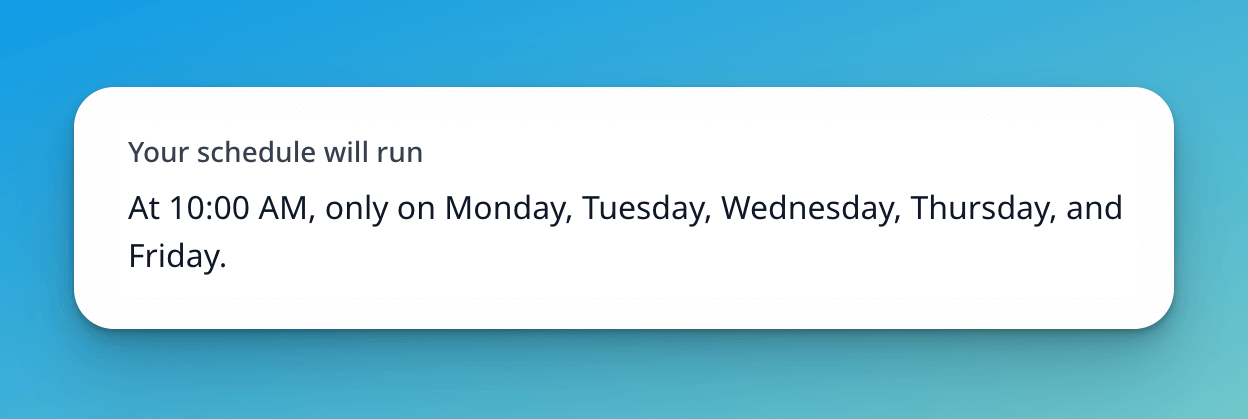 MrScraper scheduler summary